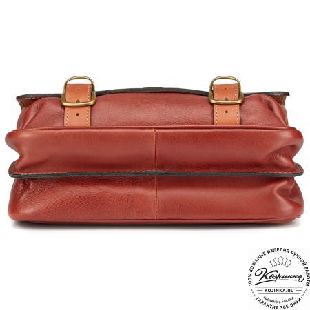 Кожаный портфель "Сорбонна" (светло-коричневый)