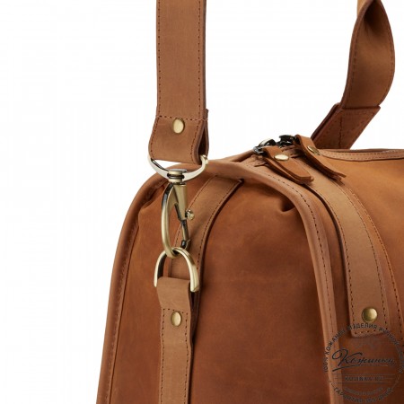 Кожаная дорожная сумка "Балтимор" (коричневый  крейзи)