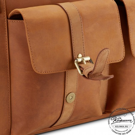 Кожаная дорожная сумка "Балтимор" (коричневый  крейзи)