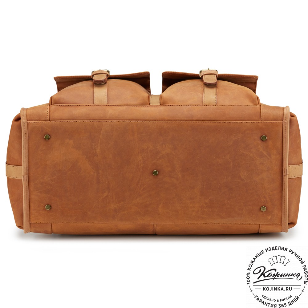 Кожаная дорожная сумка "Балтимор" (коричневый  крейзи)