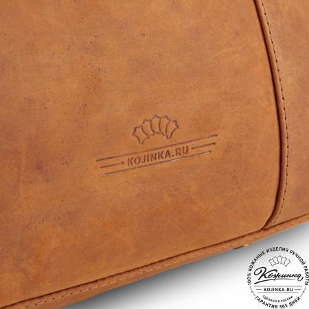 Кожаная дорожная сумка "Балтимор" (коричневый  крейзи)