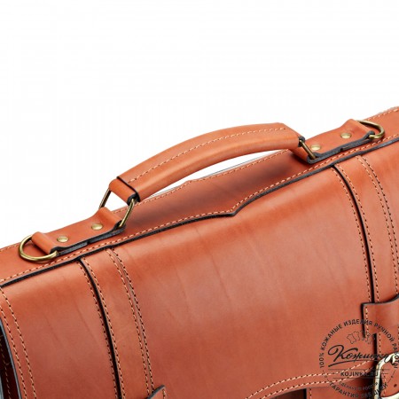 Кожаный портфель "Юрист"  (рыжий)