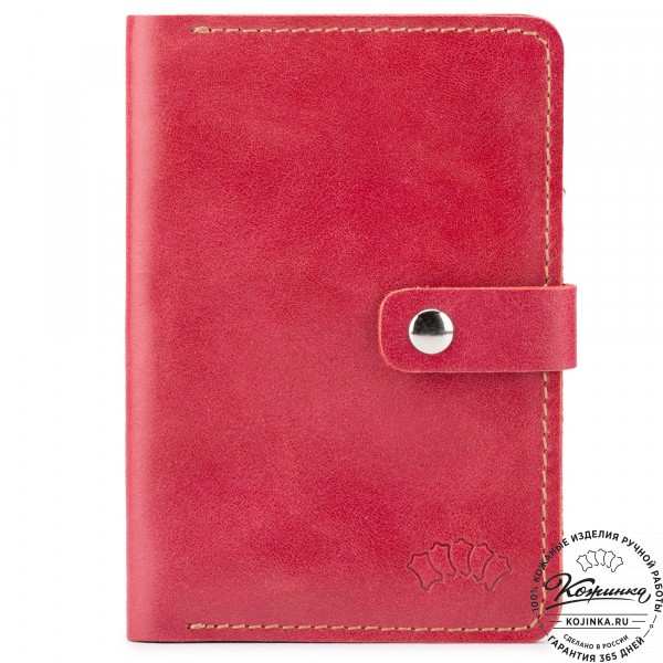 Кожаный бумажник водителя "Дакар" (красный). фото 1