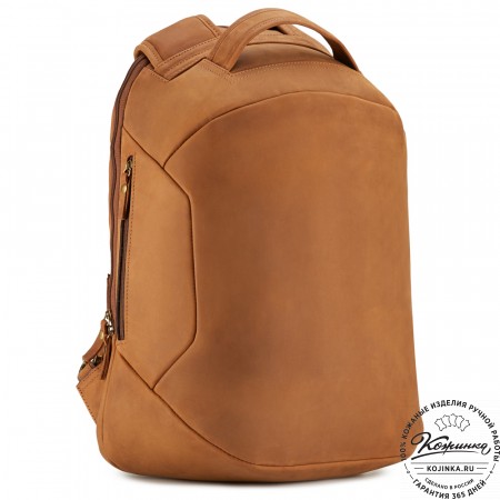 Кожаный рюкзак "Посейдон" (коричневый крейзи)