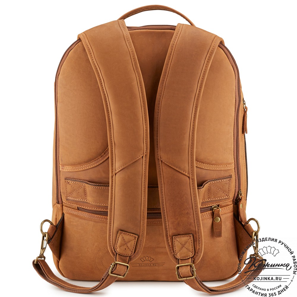 Кожаный рюкзак "Посейдон" (коричневый крейзи)