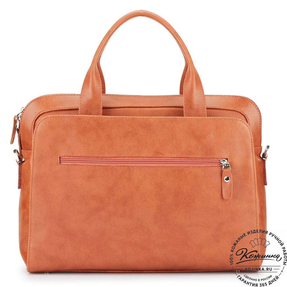 Женская кожаная сумка "Батерфляй" (рыжая)