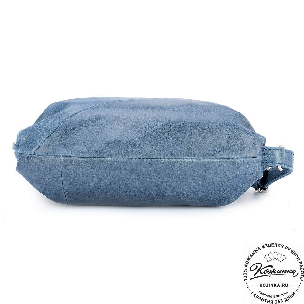 Кожаный рюкзак "Африка" (синий)