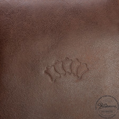 Кожаная дорожная сумка "Бристоль" (коричневая гладкая кожа)