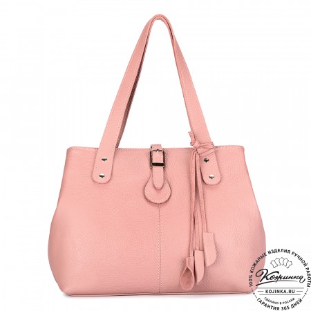 Женская кожаная сумка "Энни New" (роза) 