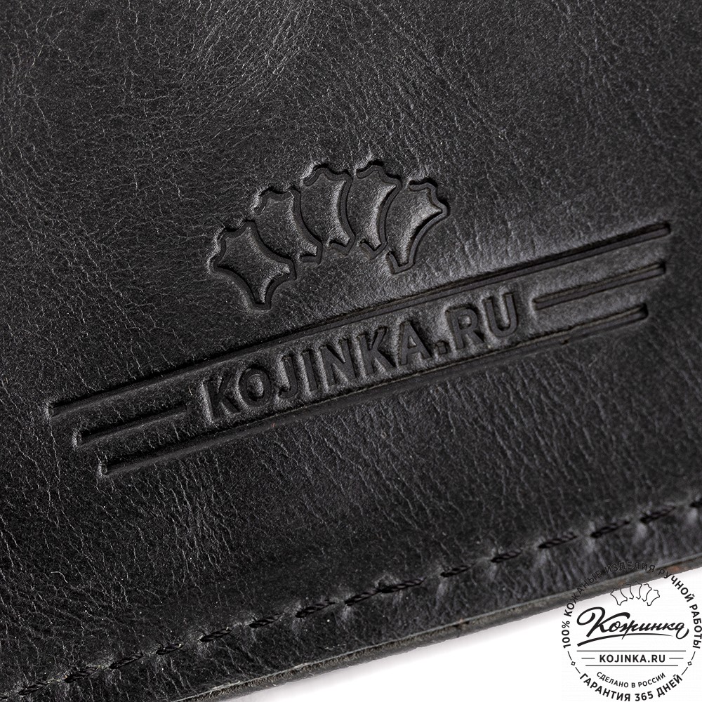 Кожаный ежедневник "Монблан" (чёрный антик)