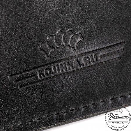 Кожаный ежедневник "Монблан" (чёрный антик)