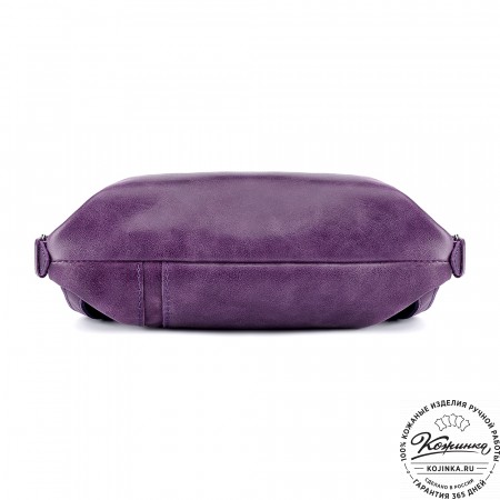 Женский кожаный рюкзак "Салоники" (сирень)