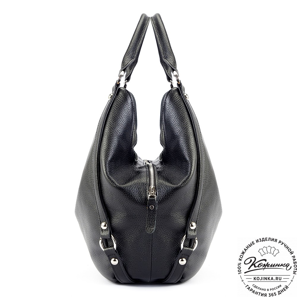 Женская кожаная сумка "Миллениум" (чёрная)