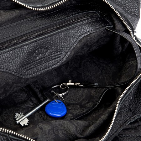 Женская кожаная сумка "Миллениум" (чёрная)