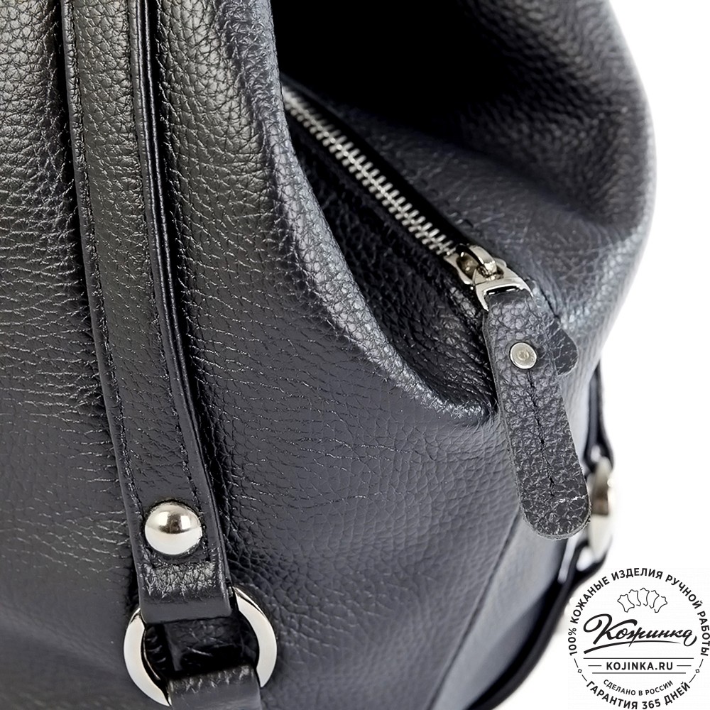 Женская кожаная сумка "Миллениум" (чёрная)