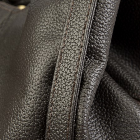 Женская кожаная сумка "Миллениум" (тёмно-коричневая)