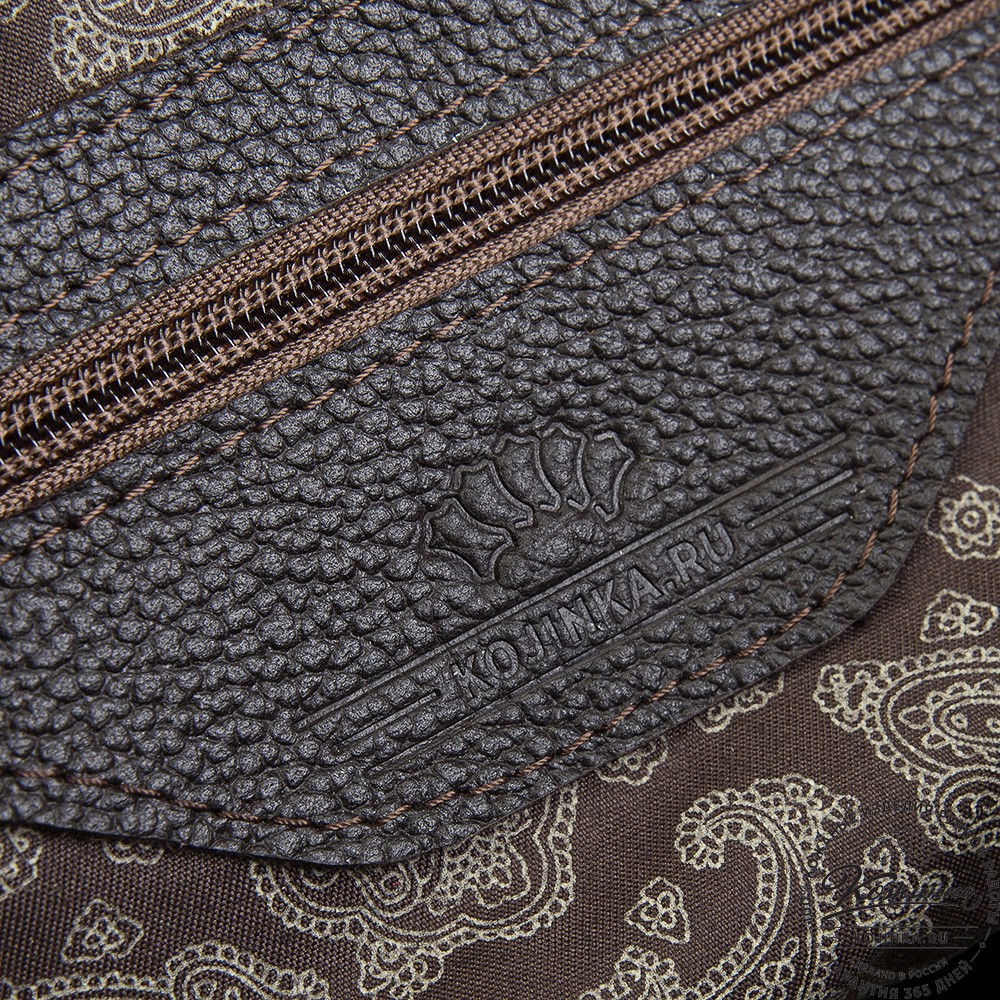 Женская кожаная сумка "Миллениум" (тёмно-коричневая)