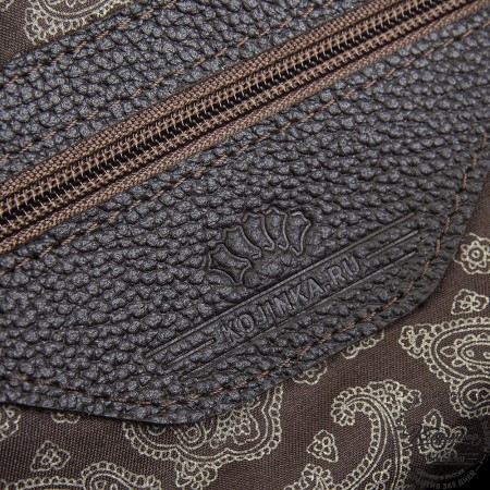 Женская кожаная сумка "Миллениум" (тёмно-коричневая)