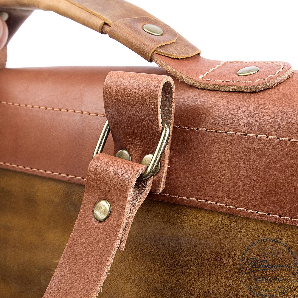 Кожаный рюкзак "Спэйс" (рыжий крейзи)