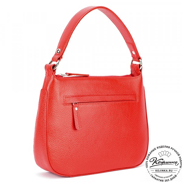 Женская кожаная сумка "Каролина" (красная). фото 1