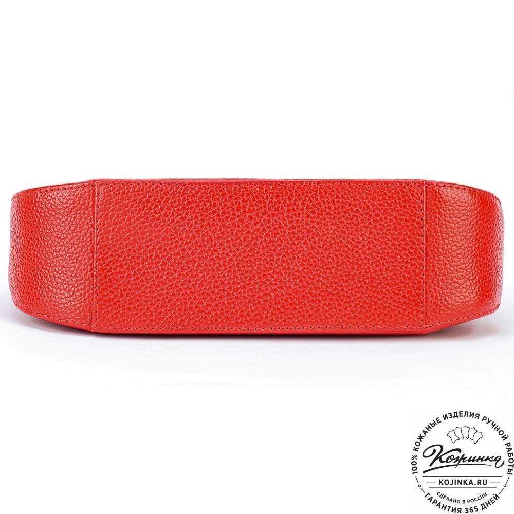 Женская кожаная сумка "Каролина" (красная)