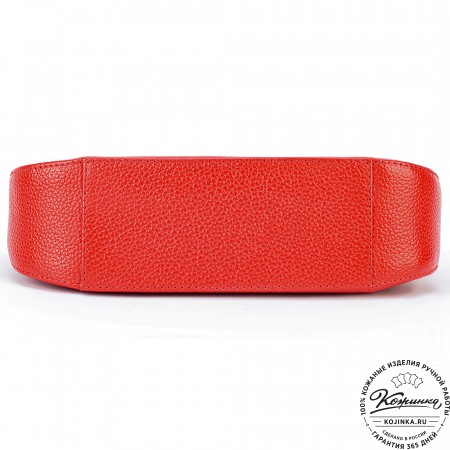 Женская кожаная сумка "Каролина" (красная)