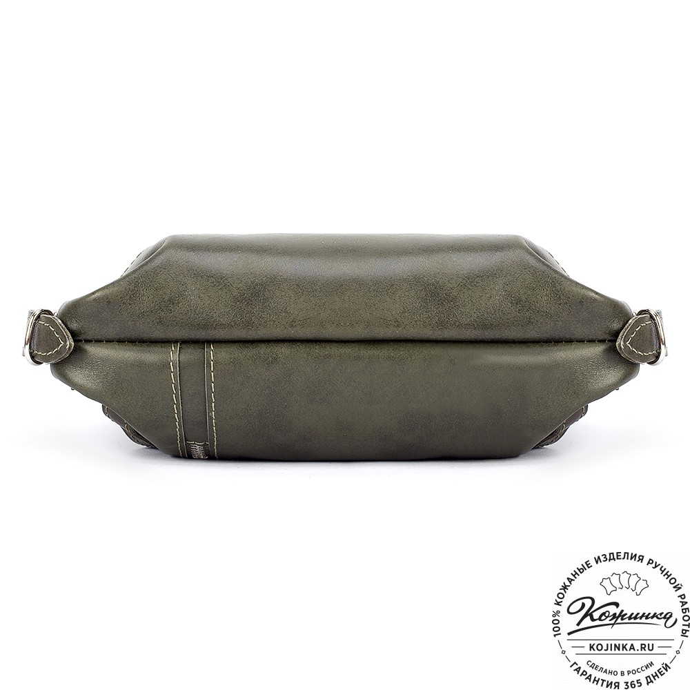 Женский кожаный рюкзак "Салоники" (хаки)