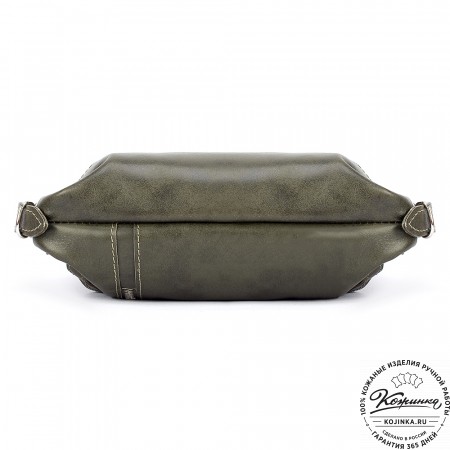 Женский кожаный рюкзак "Салоники" (хаки)