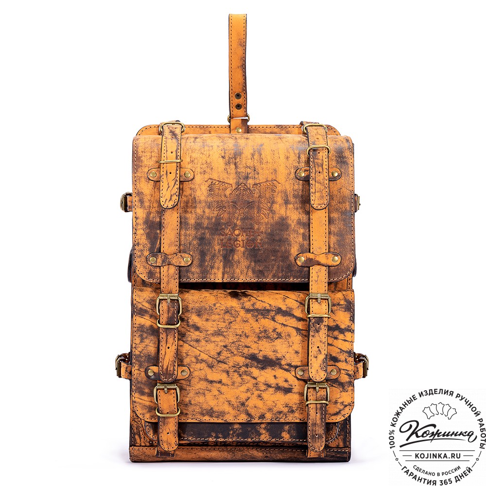 Early 20th c. Swiss Army Cowhide Backpack c.1945