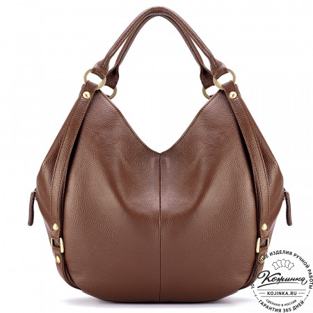 Женская кожаная сумка "Миллениум" (светло-коричневая)
