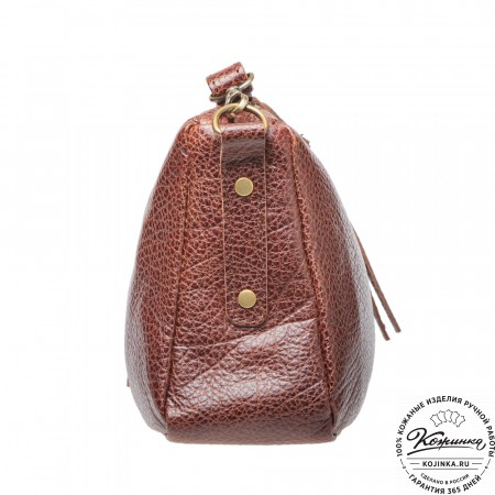 Женская кожаная сумка "Агата" (коричневая)
