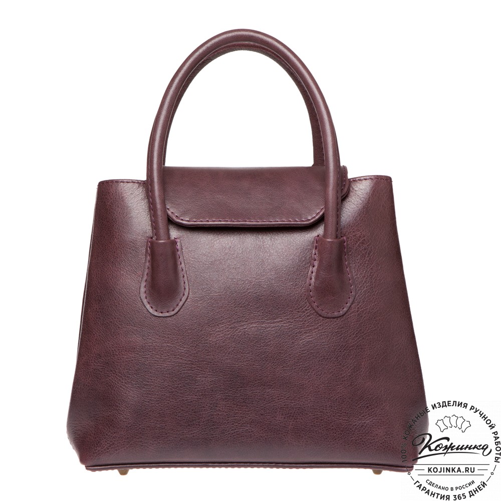 Женская кожаная сумка "Ванесса" (слива)