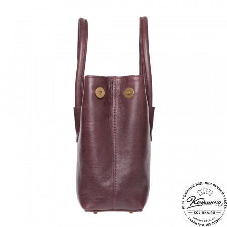 Женская кожаная сумка "Ванесса" (слива)