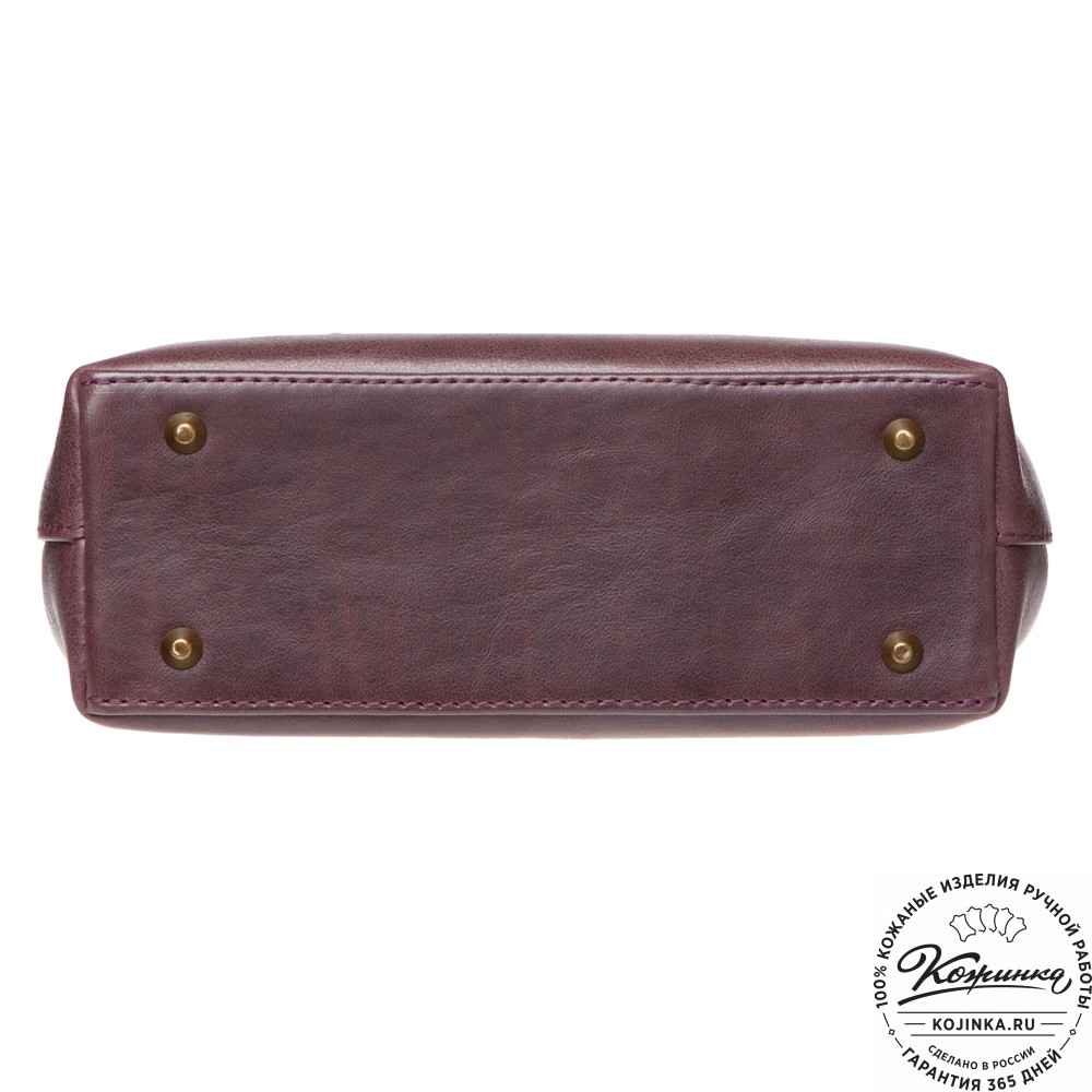 Женская кожаная сумка "Ванесса" (слива)