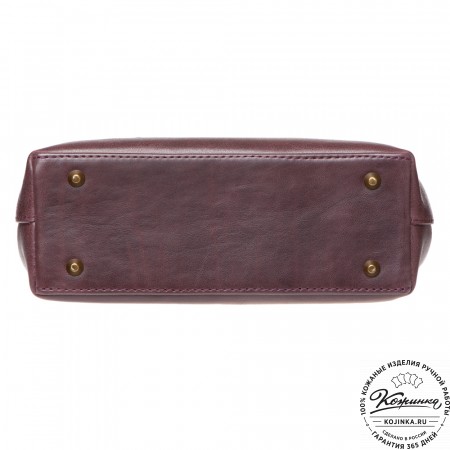 Женская кожаная сумка "Ванесса" (слива)