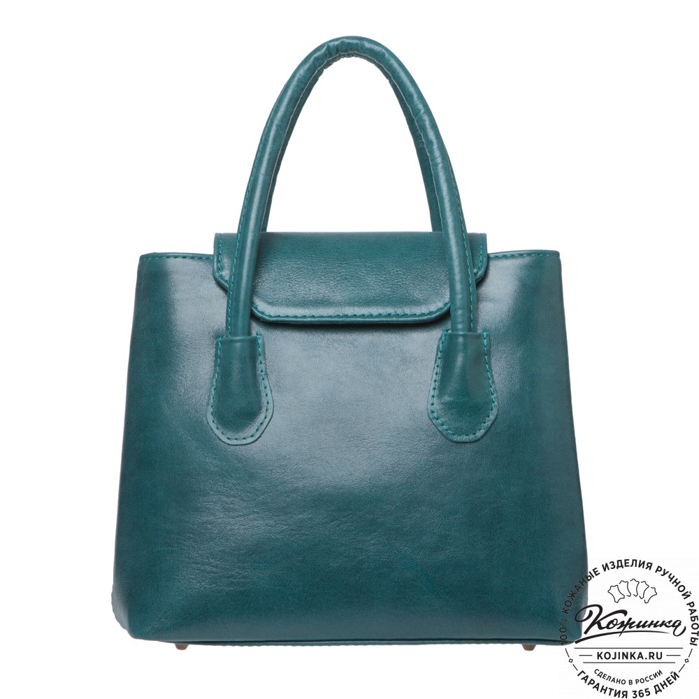 Женская кожаная сумка "Ванесса" (изумруд)