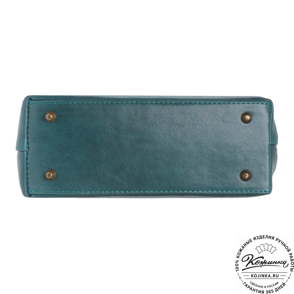 Женская кожаная сумка "Ванесса" (изумруд)