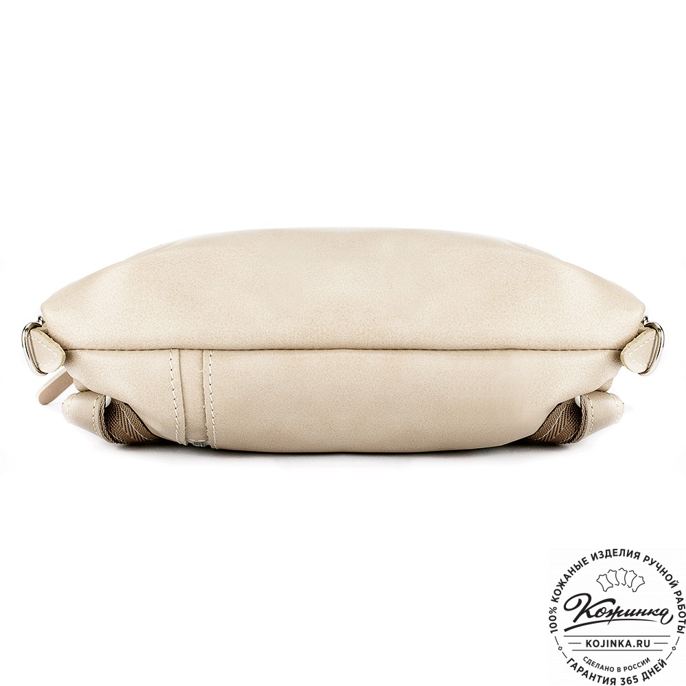 Женский кожаный рюкзак "Салоники" (бежевый)