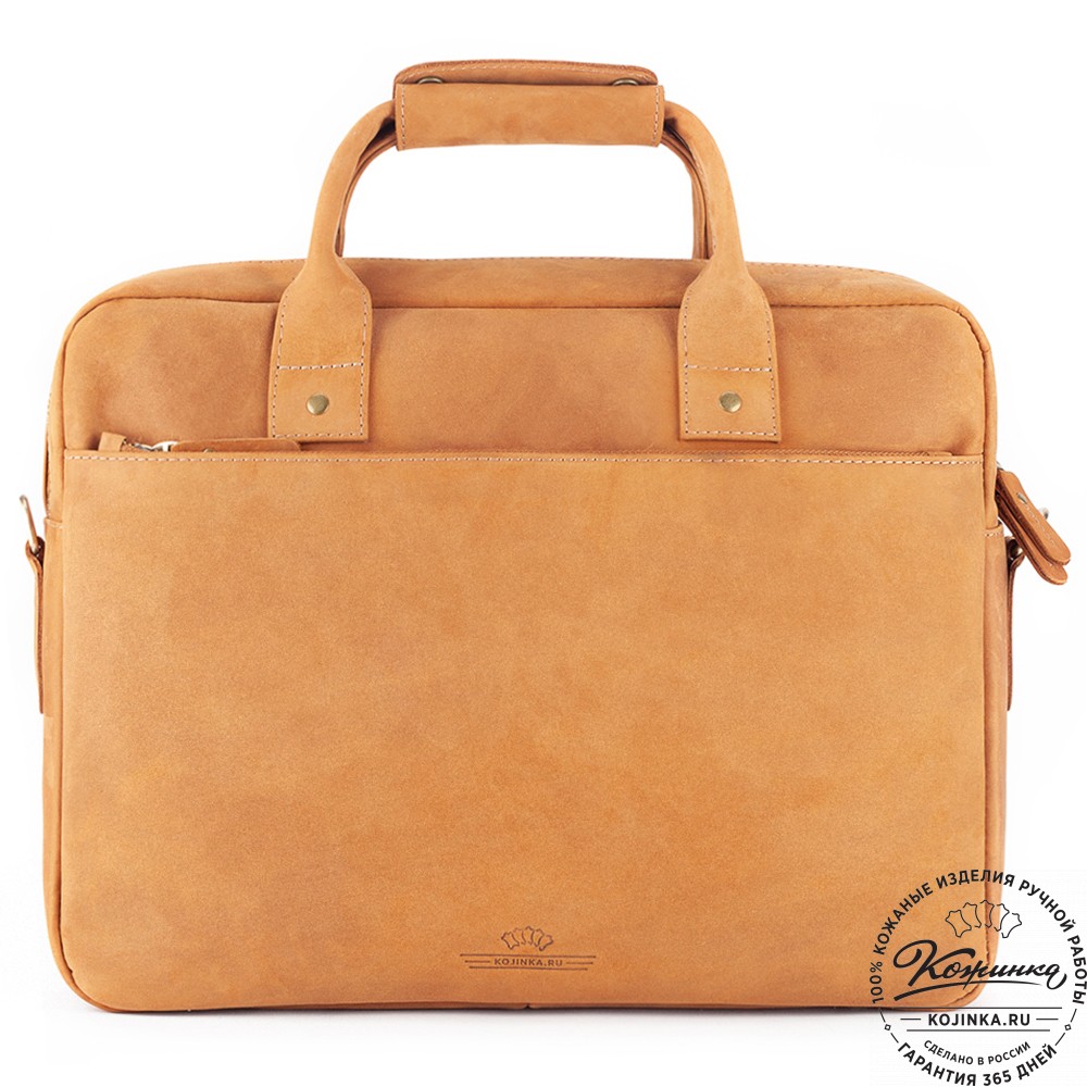 Кожаная деловая сумка "Андерсон" (коричневый крейзи)