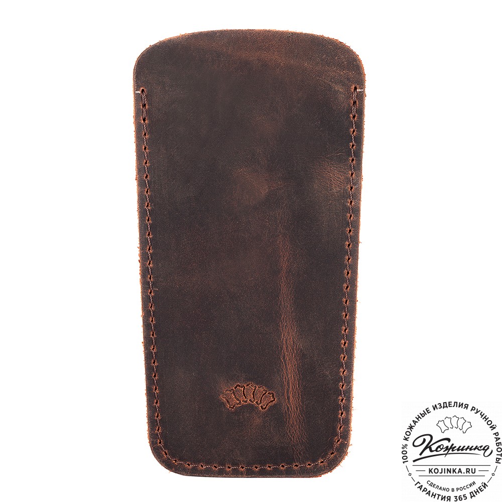 Кожаная ключница "Дерби" (тёмно-коричневый крейзи)