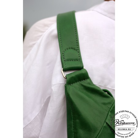 Кожаный рюкзак "Африка" (малина)