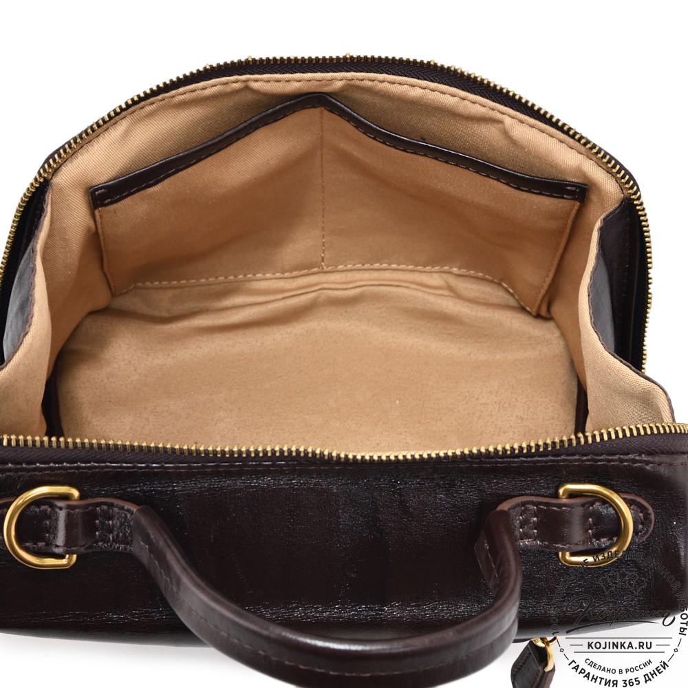 Женская кожаная сумка "Крис" "Кролик в короне"