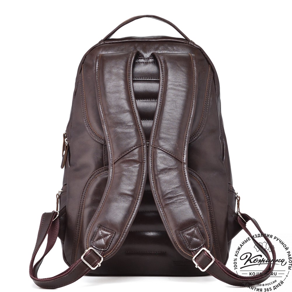  Кожаный рюкзак "Ланселот" (коричневая гладкая кожа)