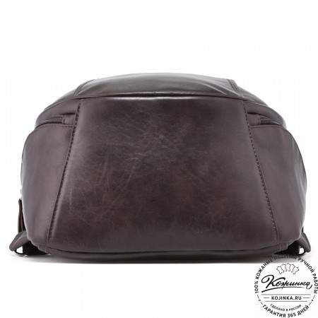  Кожаный рюкзак "Ланселот" (коричневая гладкая кожа)