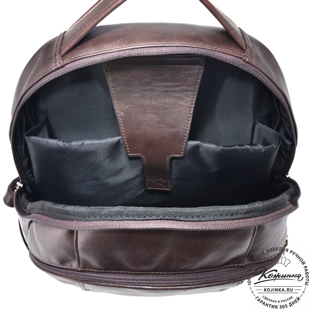  Кожаный рюкзак "Ланселот" (коричневая гладкая кожа)