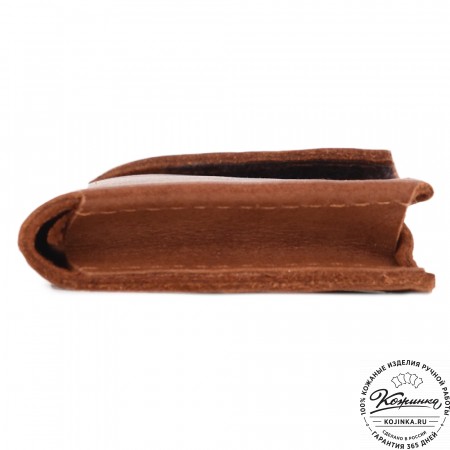 Кожаный футляр для очков "Марокко" (рыжий)
