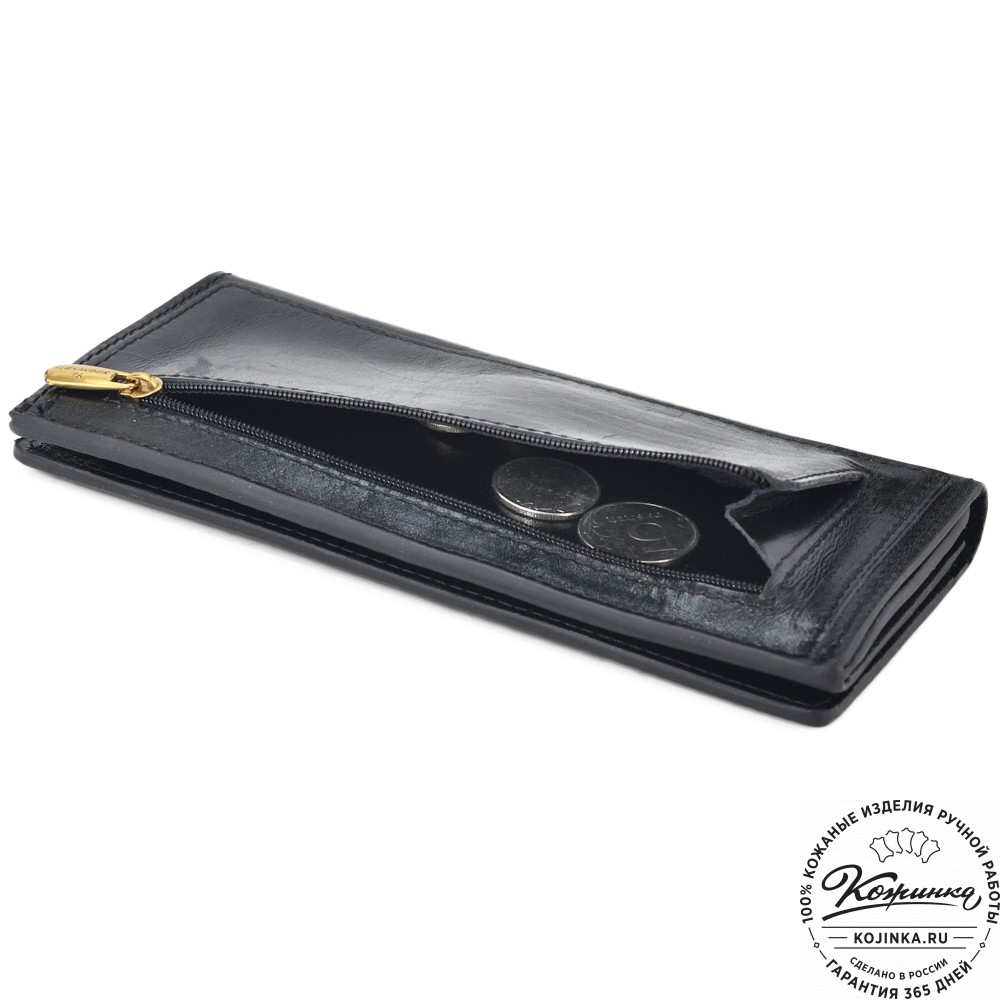 Кожаное портмоне "Монако" "Лис в очках"