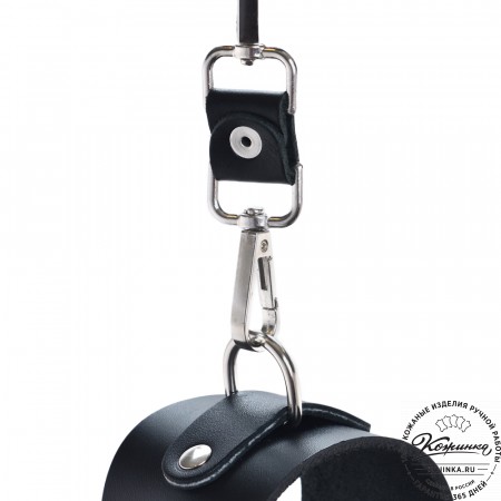 Кожаные наручники "Isold" (чёрные)