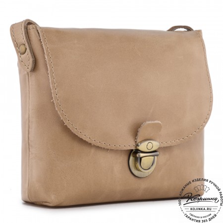  Кожаная сумка "Калифорния Нью" (бежевый)