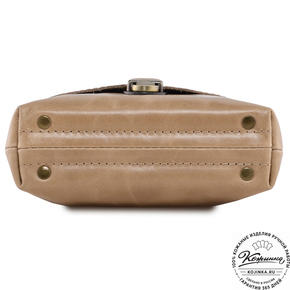  Кожаная сумка "Калифорния Нью" (бежевый)